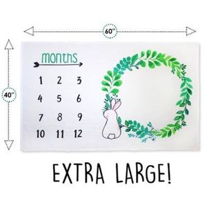 Olive & Emma baby milestone blanket